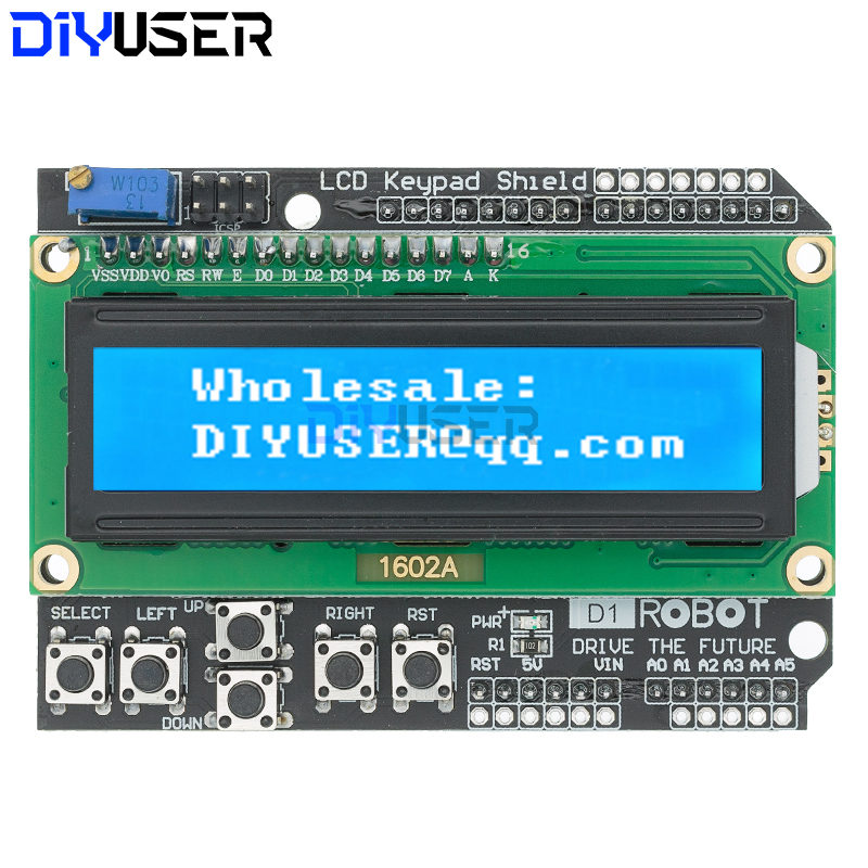 DIYUSER 1602 LCD Keypad Shield - Lcd 1602 review and price