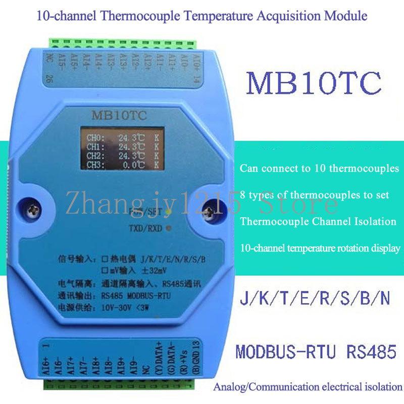 4/6/8/10 Channels Temperature  - Thermocouple Module K Type review and price