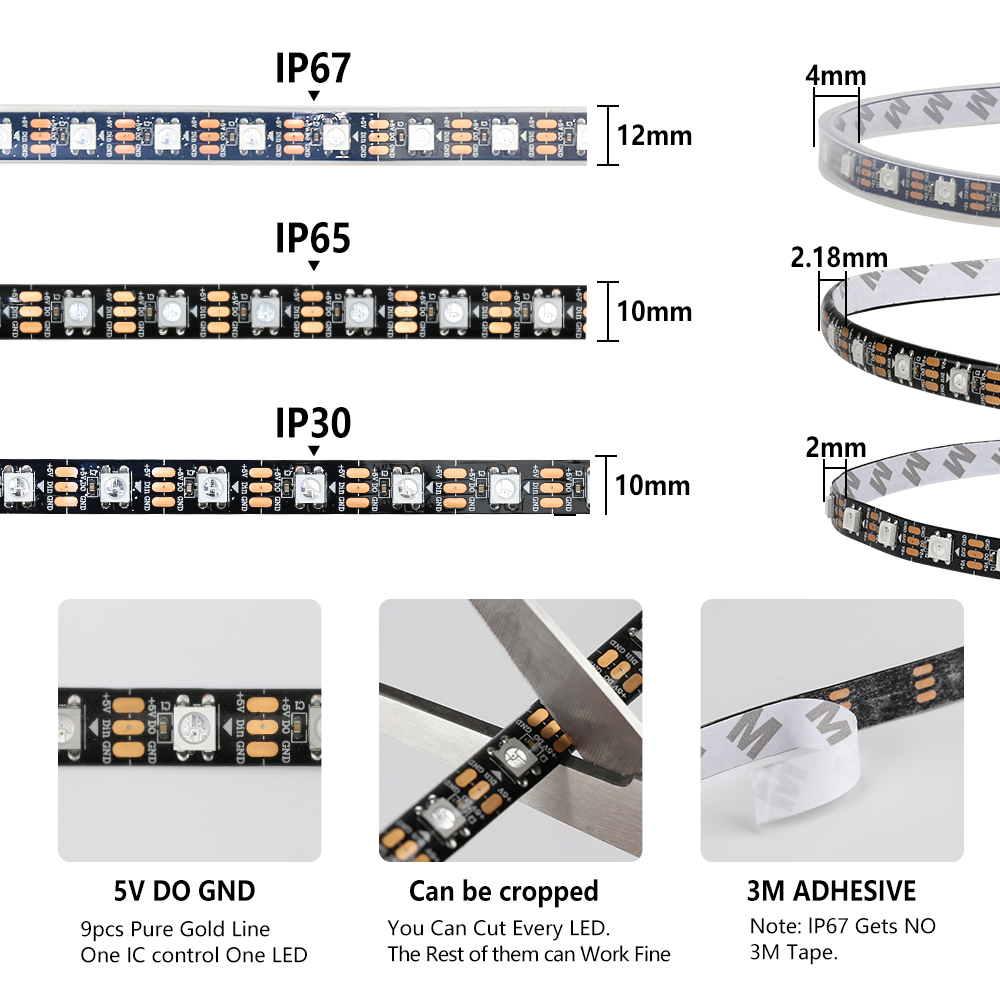 WS2812B Smart Pixel RGBIC Led  - Neopixel review and price