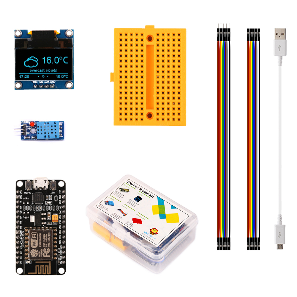 ESP8266 Weather Station  DIY K - Oled Display 0.96 review and price