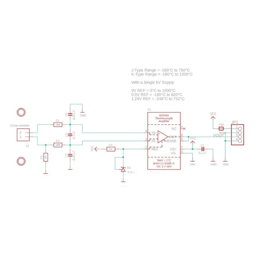 AD8495 K-Type Thermocouple Sig - Thermocouple Module K Type review and price