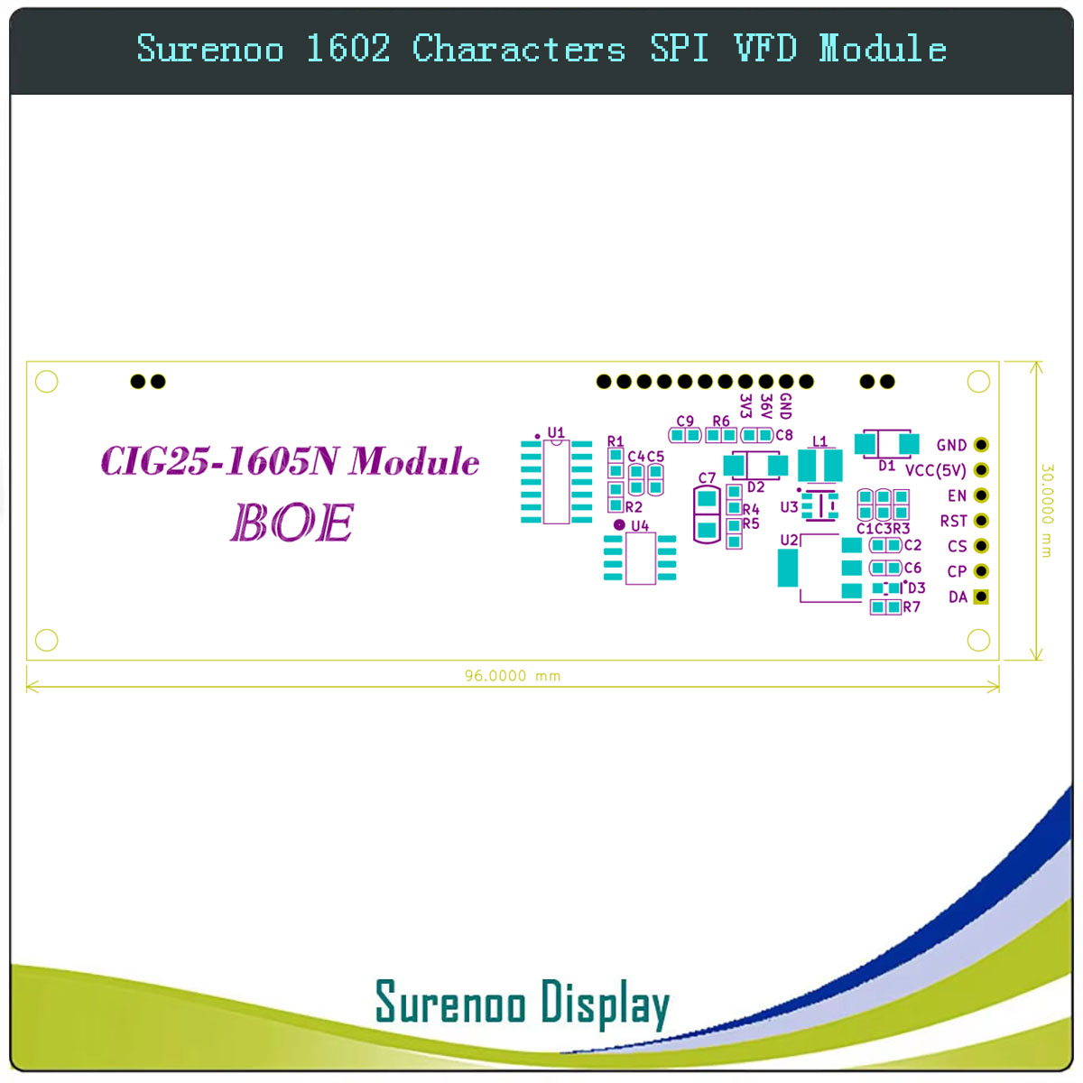 Surenoo 7P Serial SPI 1602 162 - Lcd 1602 review and price